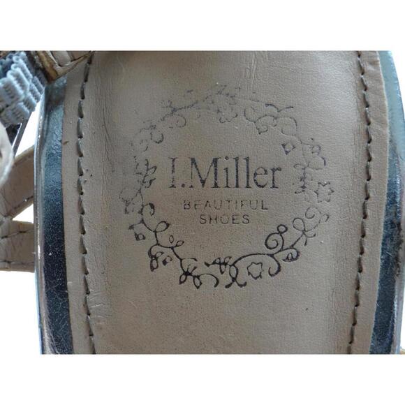 I. Miller Women's Silver Rhinestone Strappy Sandals - Picture 6 of 9